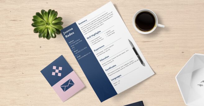 Photo of sample resume